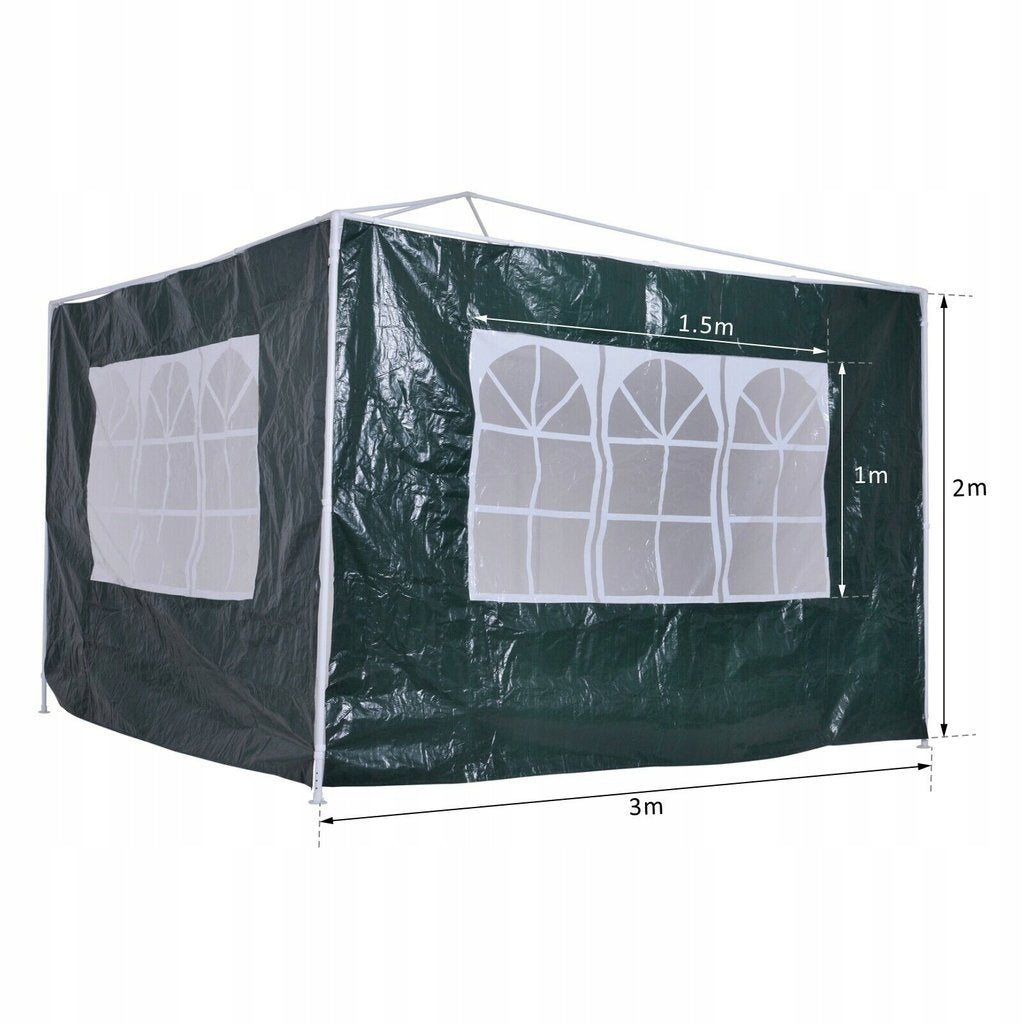 WALL FOR PAVILION 3x3 3x6 3x9 GREEN WALL with WINDOW 3 meters Manufacturer Holla Garden