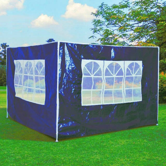 WALL FOR PAVILION 3x3 3x6 3x9 WALL FOR TENT BLUE WITH WINDOW 3x2 m Manufacturer Holla Garden