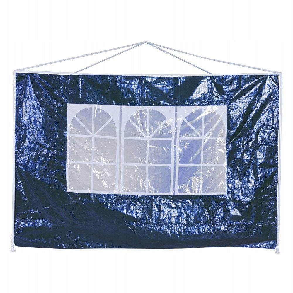 WALL FOR PAVILION 3x3 3x6 3x9 WALL FOR TENT BLUE WITH WINDOW 3x2 m