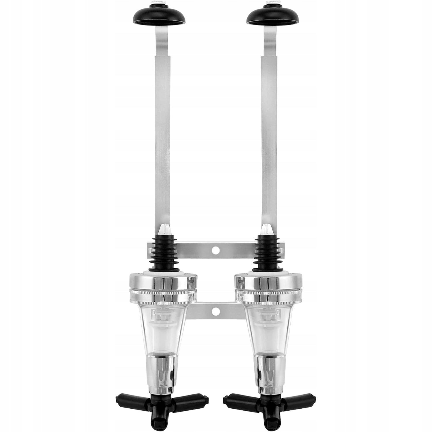WALL MOUNT BOTTLE HOLDER, 2 BOTTLES ALCOHOL DISPENSER WINE DISPENSER FOR BAR Manufacturer no brand