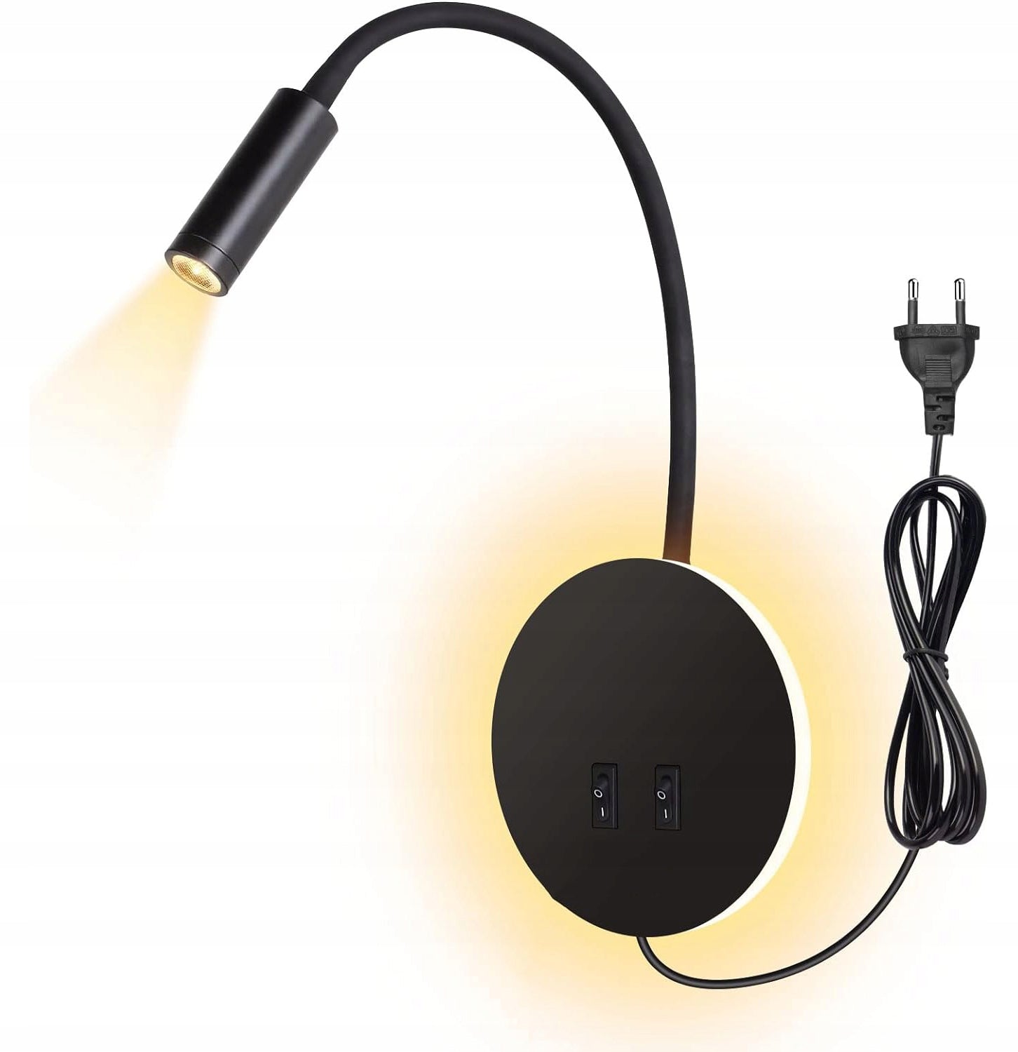 WALL MOUNTED READING LAMP READING BED FOR BEDROOM Packaging status original