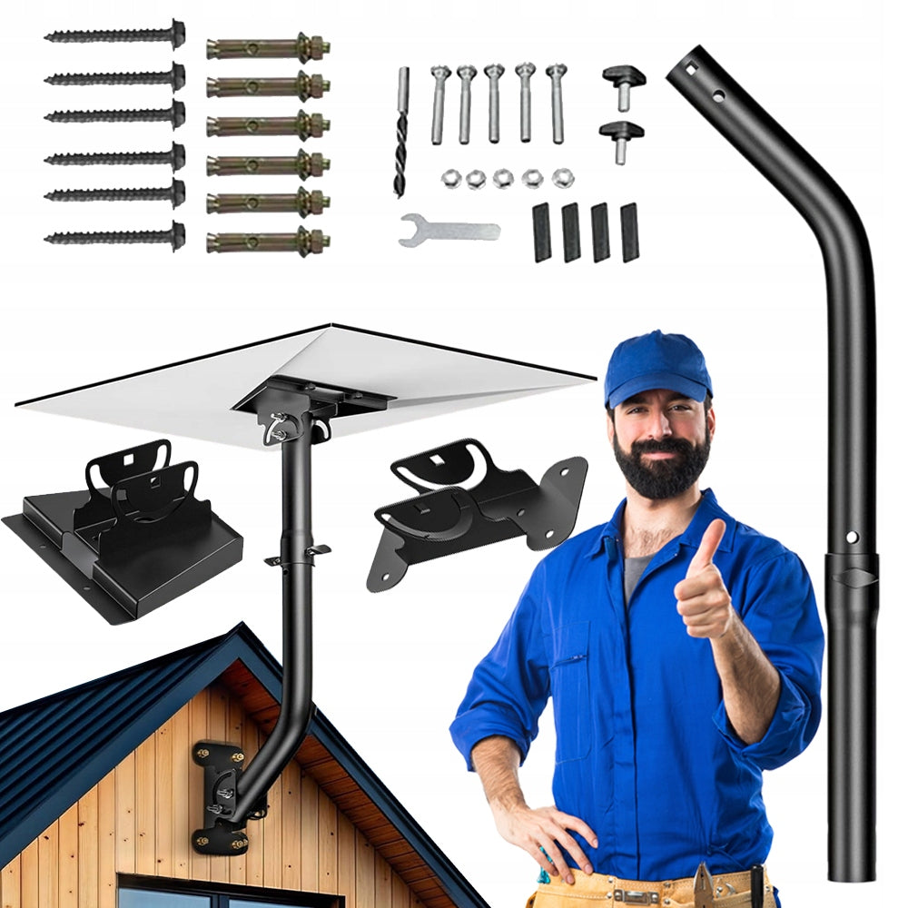 WALL MOUNTED ROOF BRACKET FOR STARLINK GEN3 ADJUSTABLE METAL DURABLE 360°