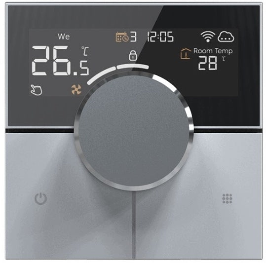 WALL MOUNTED THERMOSTAT ROOM BUTTONS LCD KNOB WiFi TUYA AP