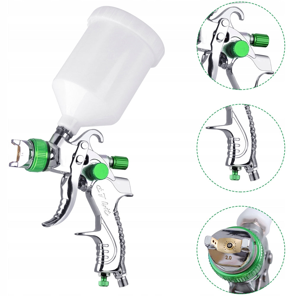 WALL PAINT GUN FOR COMPRESSOR 600ml Batteries included no