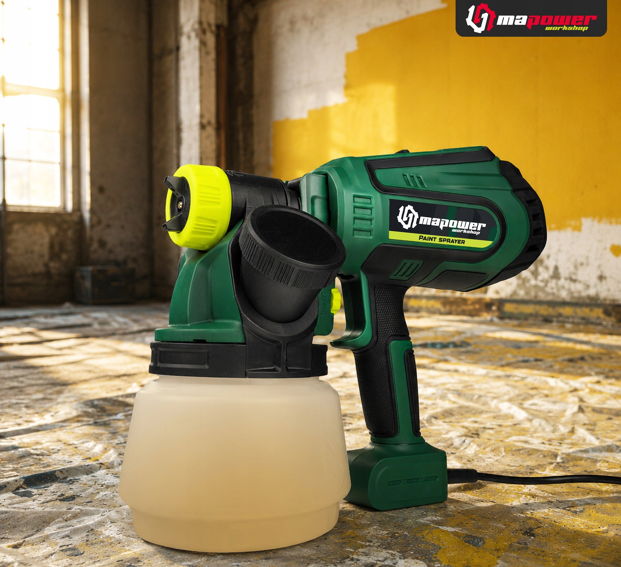 WALL PAINT GUN PAINT SPRAYER 3 NOZZLES 750 IN 120 DIN MAPOWER Manufacturer code MPSG01
