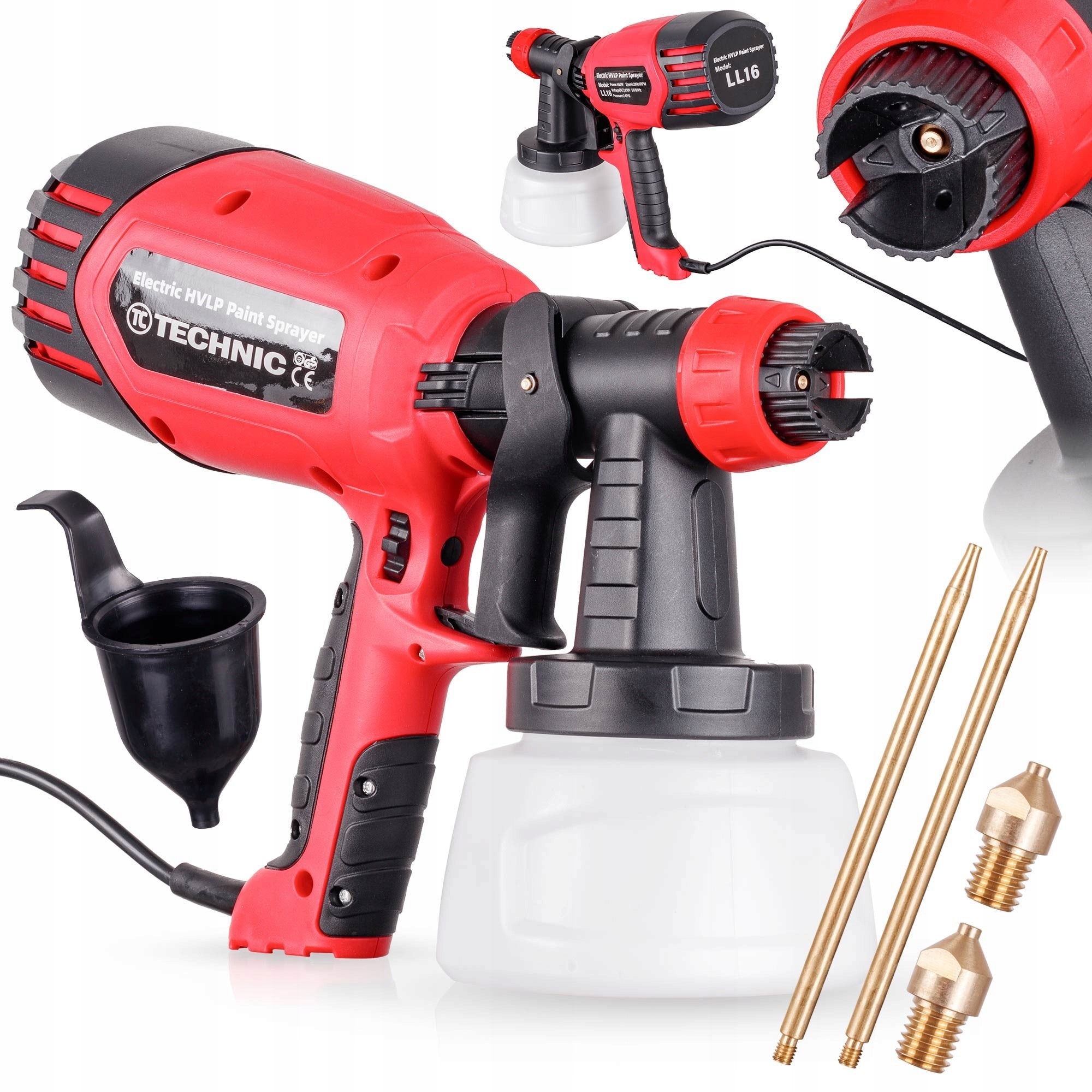 WALL PAINTING GUN ELECTRIC SPRAY FOR PAINTS 3 NOZZLES AGGREGATE
