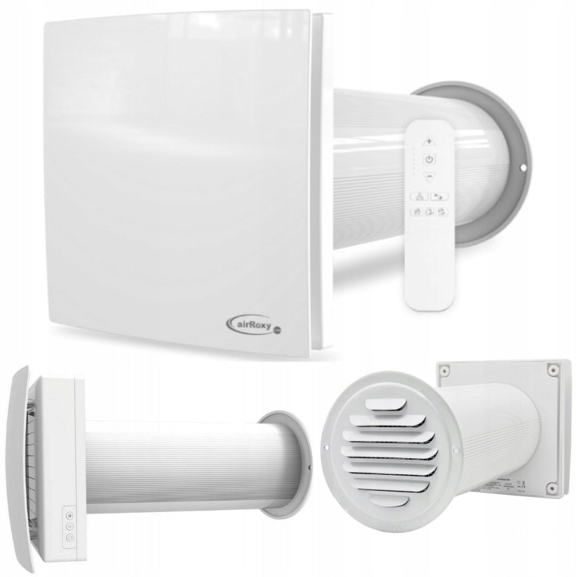 WALL RECUPERATOR Ø 125 EXHAUST DECENTRALIZED FAN + REMOTE CONTROL