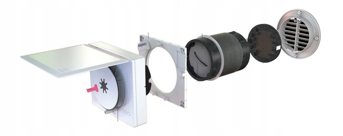 WALL RECUPERATOR 60 M3/H FI 160 MM - VORTICE HRW 60 MONO EVO HCS WIFI Brand Vortice