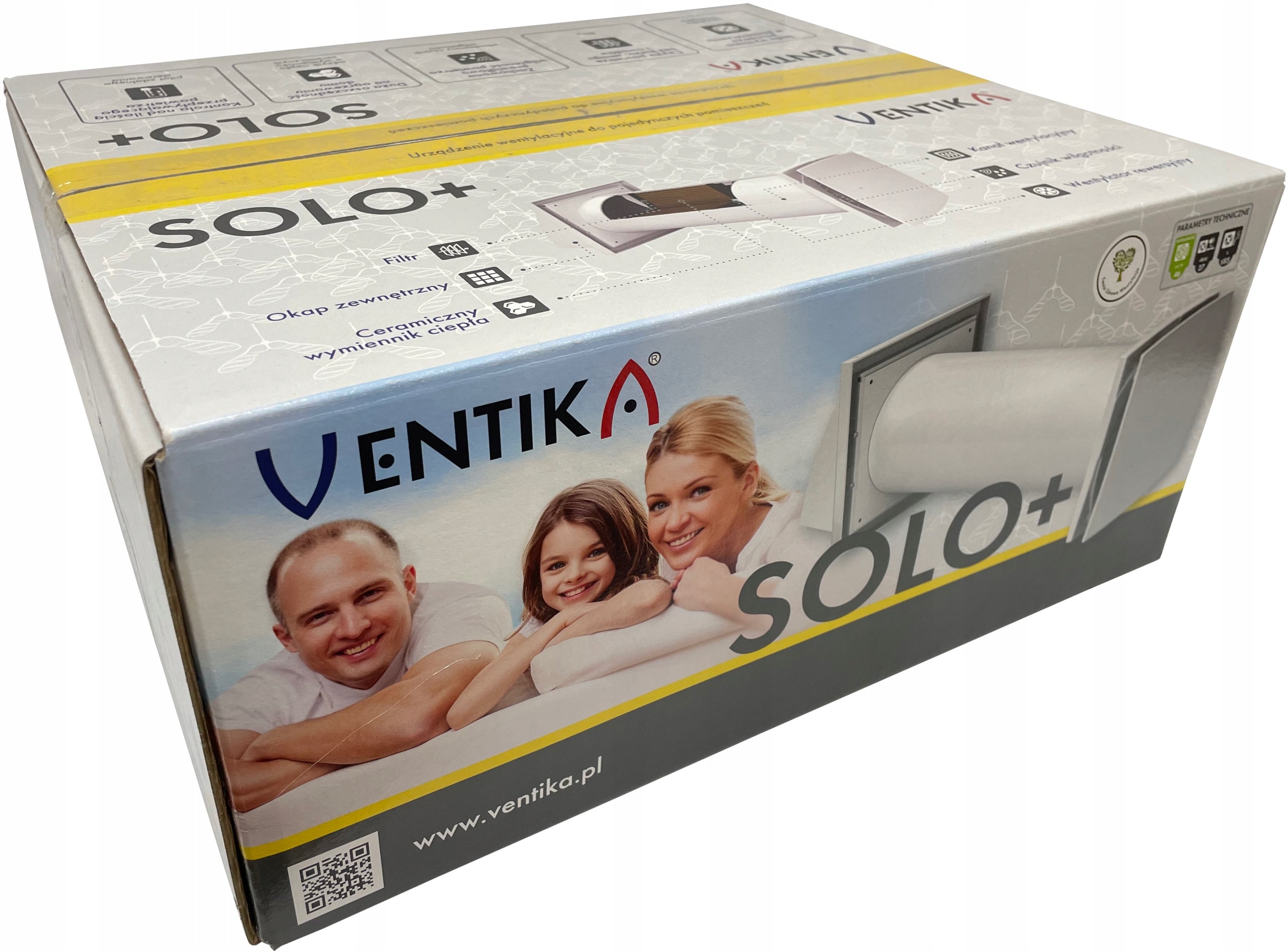 WALL RECUPERATOR VENTS VENTIKA SOLO 100 PILOT HYGROSTAT CLEAN AIR
