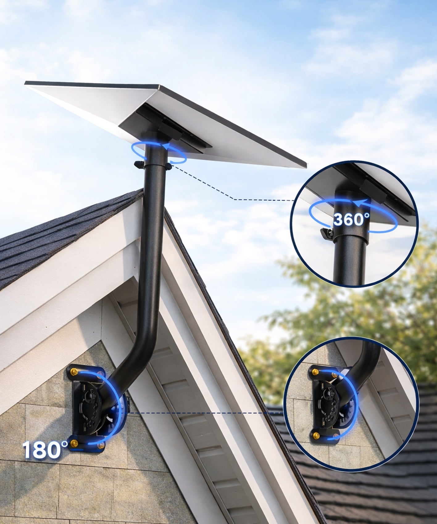 WALL ROOF BRACKET FOR STARLINK GEN 3 ANTENNAS ADJUSTABLE SOLID COMPLETE Brand SmartB