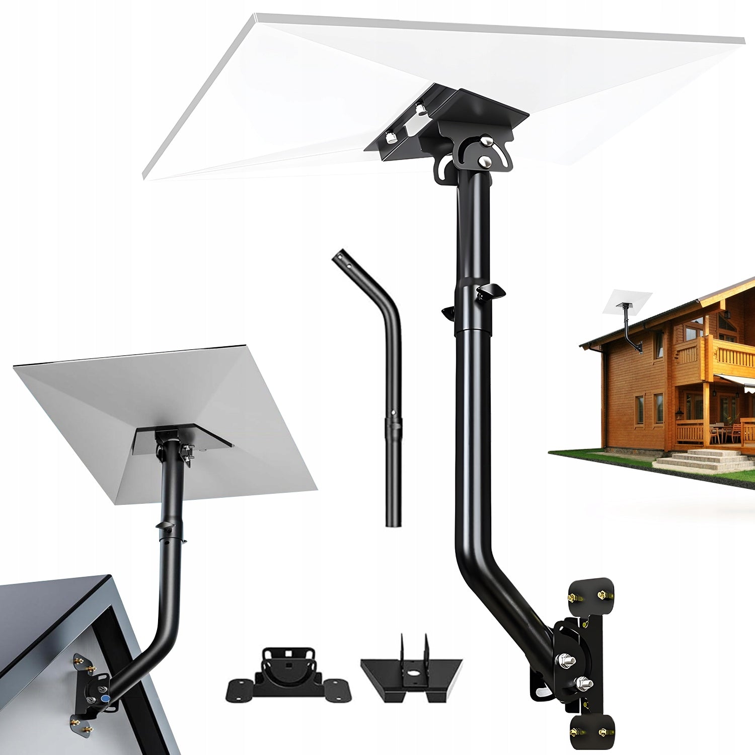 WALL ROOF BRACKET FOR STARLINK GEN 3 ANTENNAS ADJUSTABLE SOLID COMPLETE