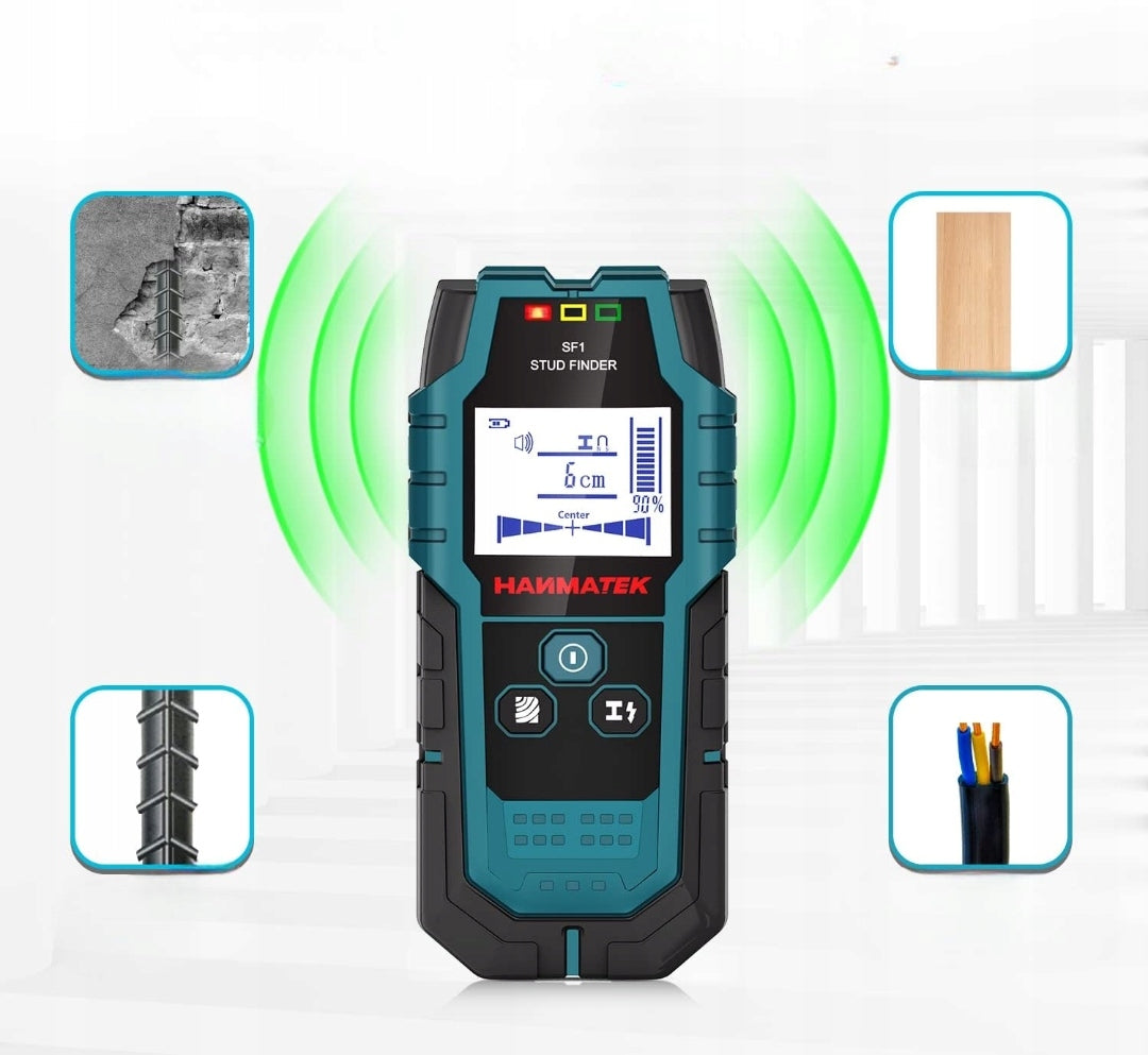 WALL SCANNER FOR SEARCHING FOR STUDS WOOD DETECTOR WIRES HANMATEK SF1 Manufacturer code HANMATEK SF1 XX