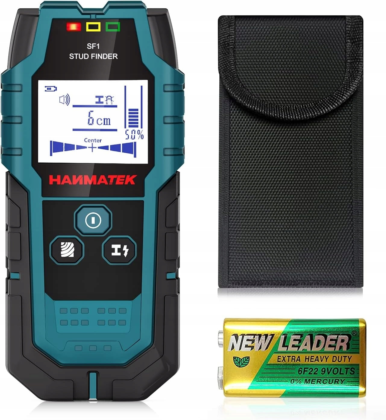 WALL SCANNER FOR SEARCHING FOR STUDS WOOD DETECTOR WIRES HANMATEK SF1
