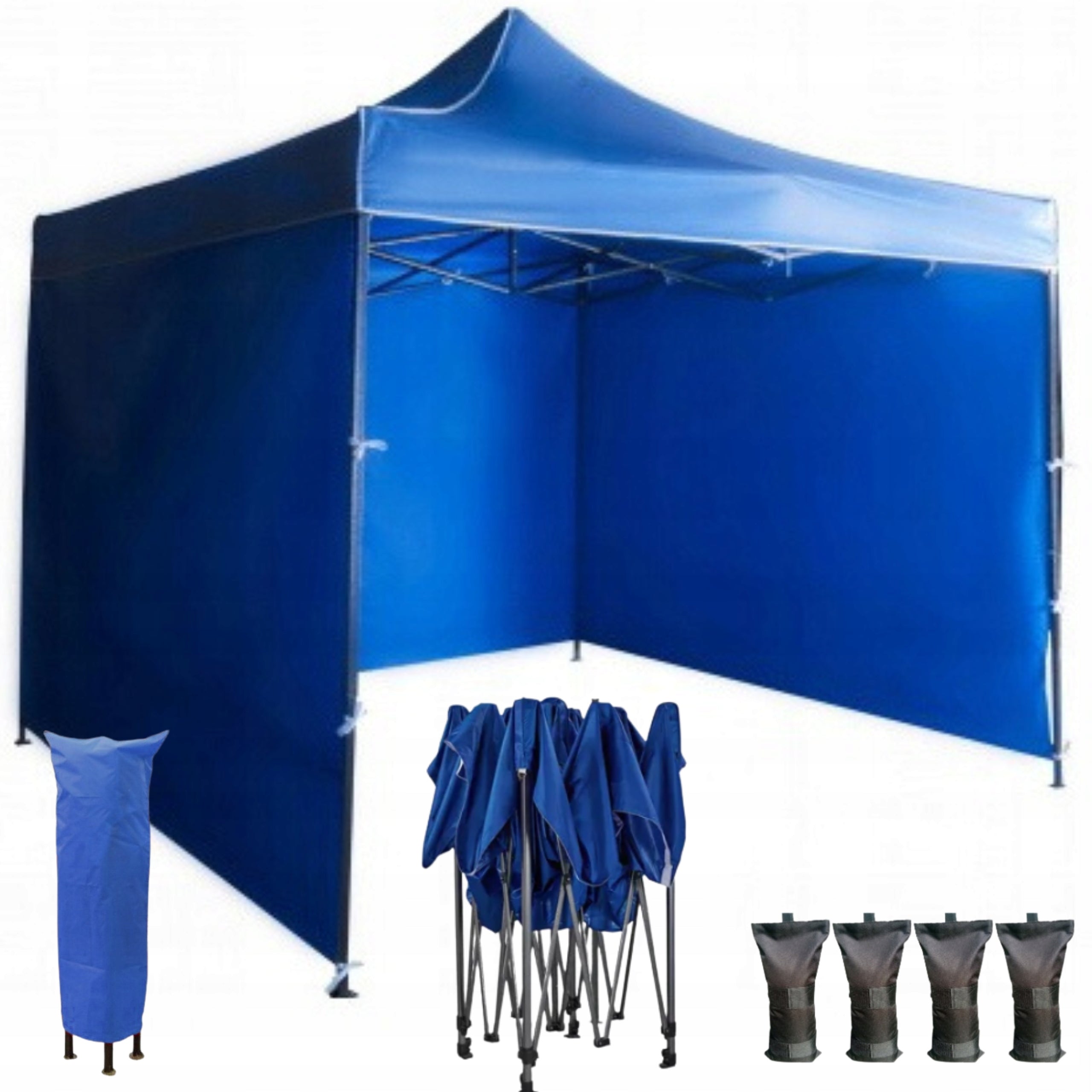 WALLS FOR PAVILION TRADE TENT 3x3 GARDEN EXPRESS STRONG BLUE Manufacturer code ściany do namiotu handlowego niebieski