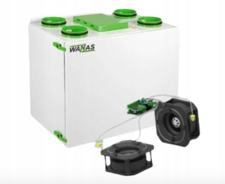 WANAS 350 355 V_XF_E Enthalpic recuperator with assembly included in the price