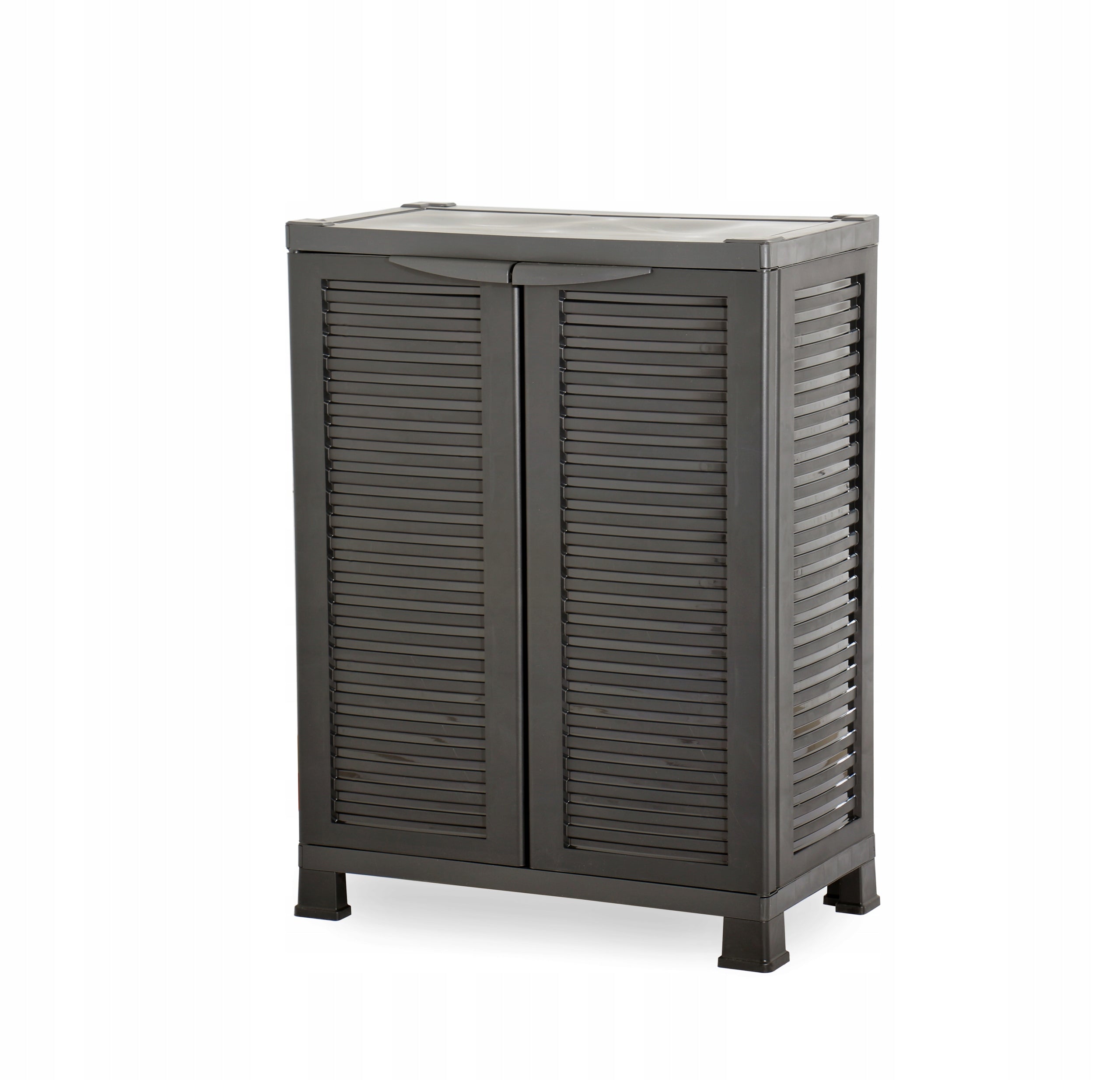 WARDROBE GARAGE CABINET STORAGE BASEMENT GARDEN BALCONY 69x37x92 CM BLACK RA