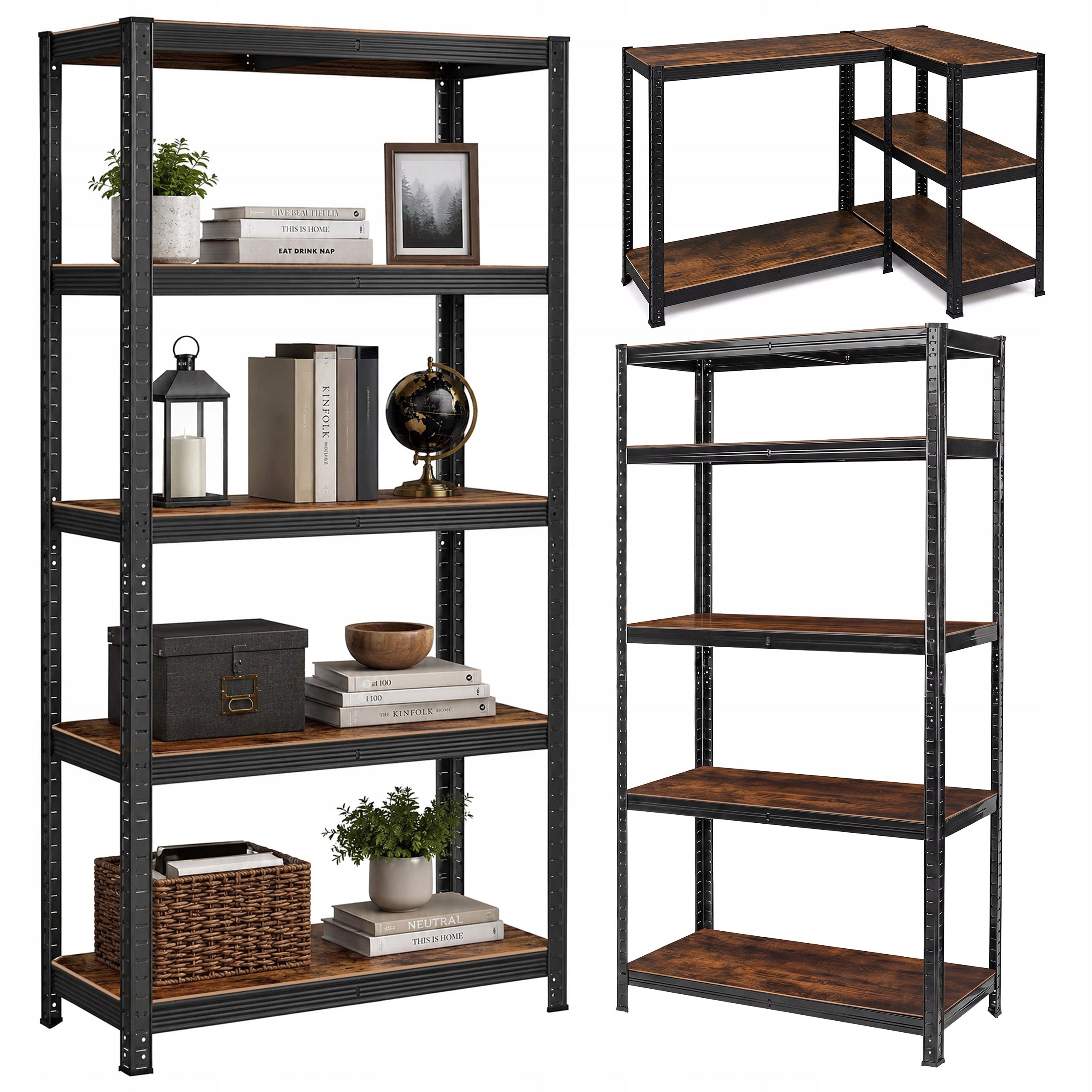 WAREHOUSE RACK LOFT OFFICE GARAGE ZINC SHELVES LOFT 180x90x40 875 kg