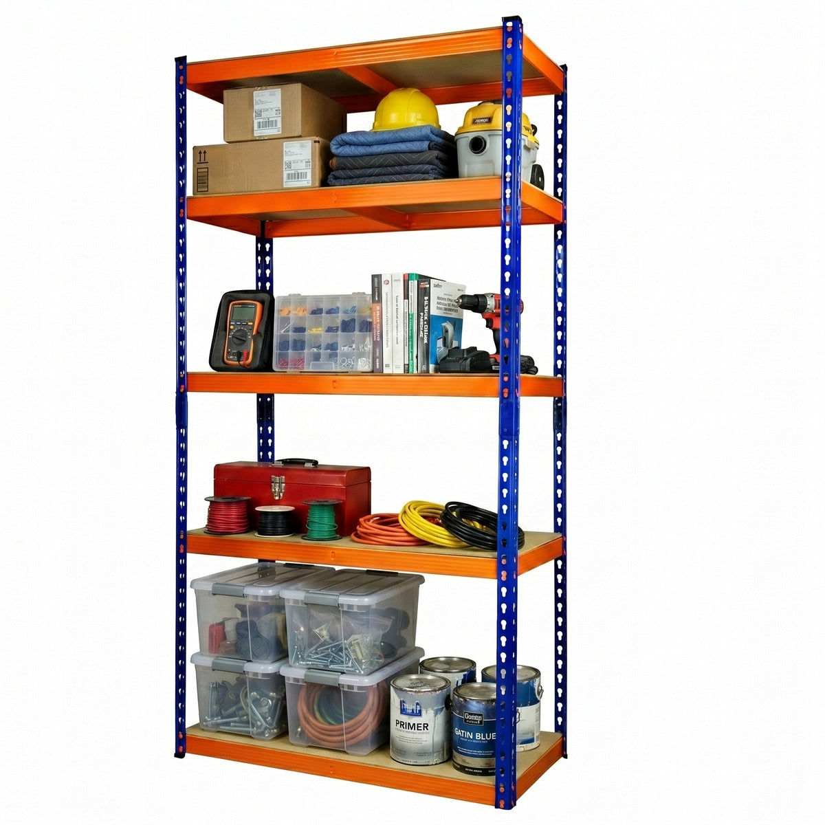 WAREHOUSE RACK METAL GARAGE WORKSHOP STRONG 183x90x45 1325KG Packaging status original
