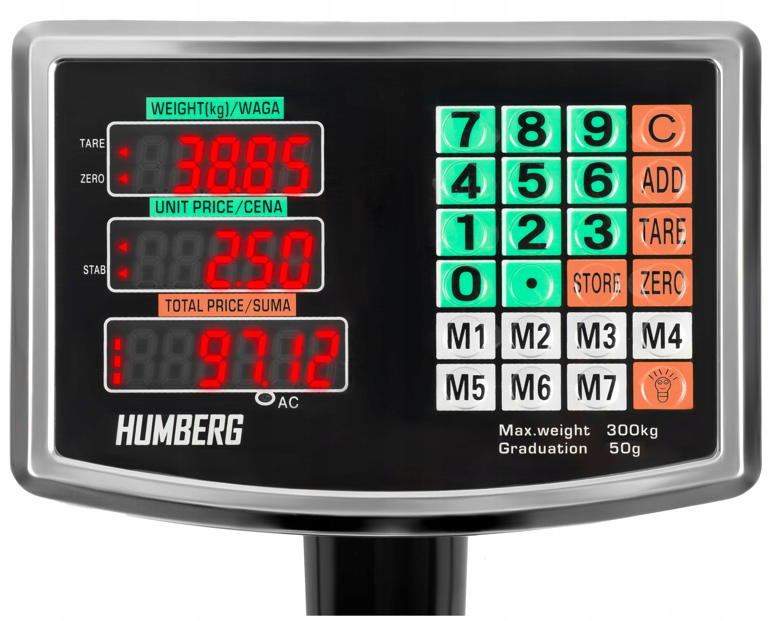 WAREHOUSE SCALE ELECTRONIC AGRICULTURAL SHOP GOODS PLATFORM 300 KG Manufacturer code 519200