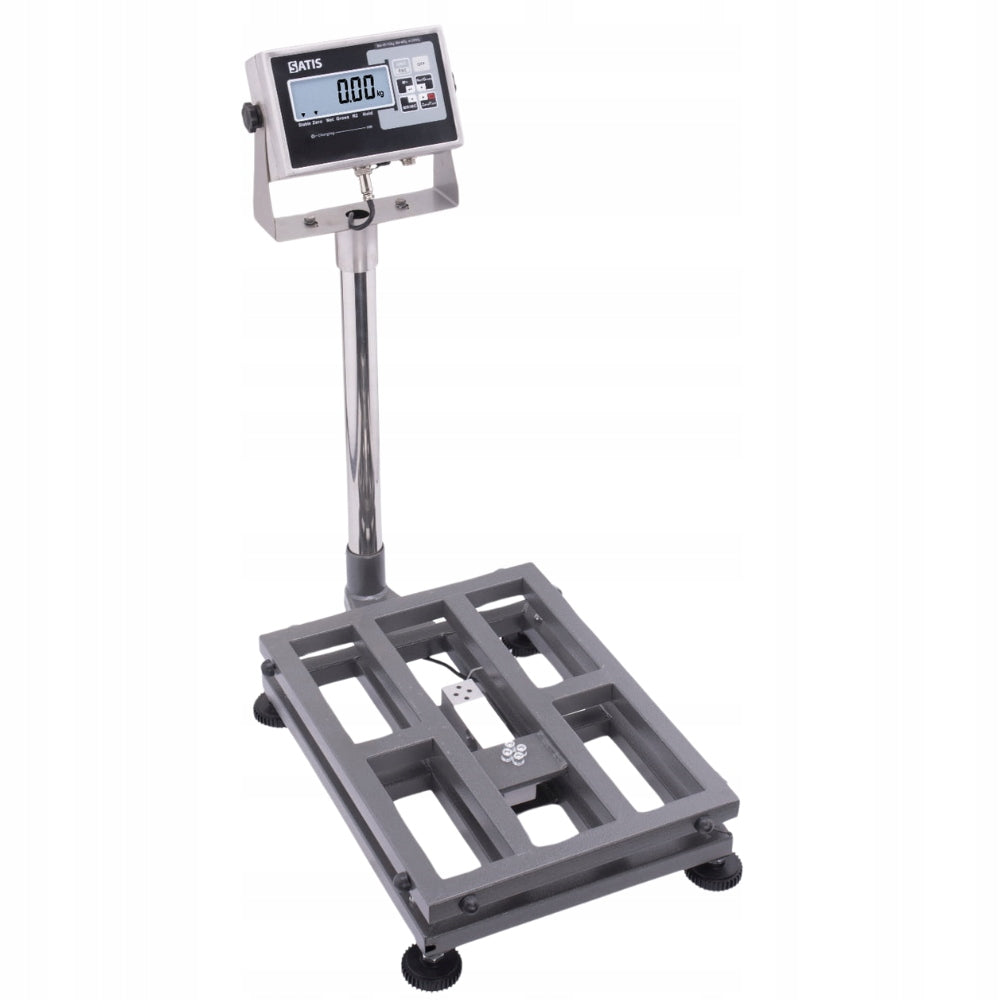 WAREHOUSE SCALE WITH ELECTRONIC LEGALIZATION UP TO 150KG 35X45CM PLATFORM Additional information auto-off option tare function LCD display back light built-in battery