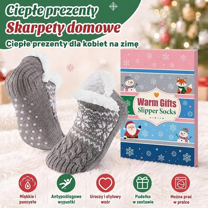 WARM NON-SLIP SOCKS FOR WOMEN FOR AUTUMN AND WINTER DAYS GIFT Packaging status original