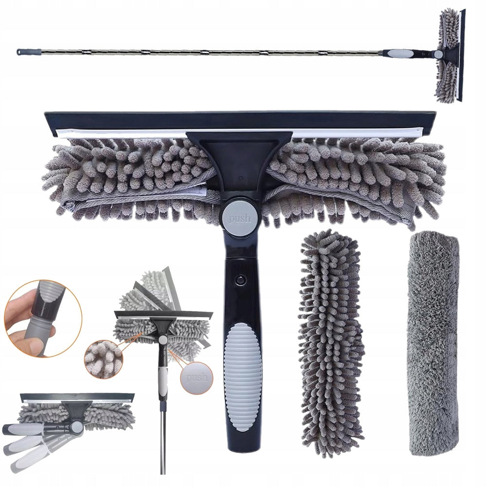 WASHER SQUEEGEE FOR CLEANING WINDOWS STREAKS TELESCOPIC BRUSH LONG 4.25 M Manufacturer code MYJKA MOP TELESKOPOWA