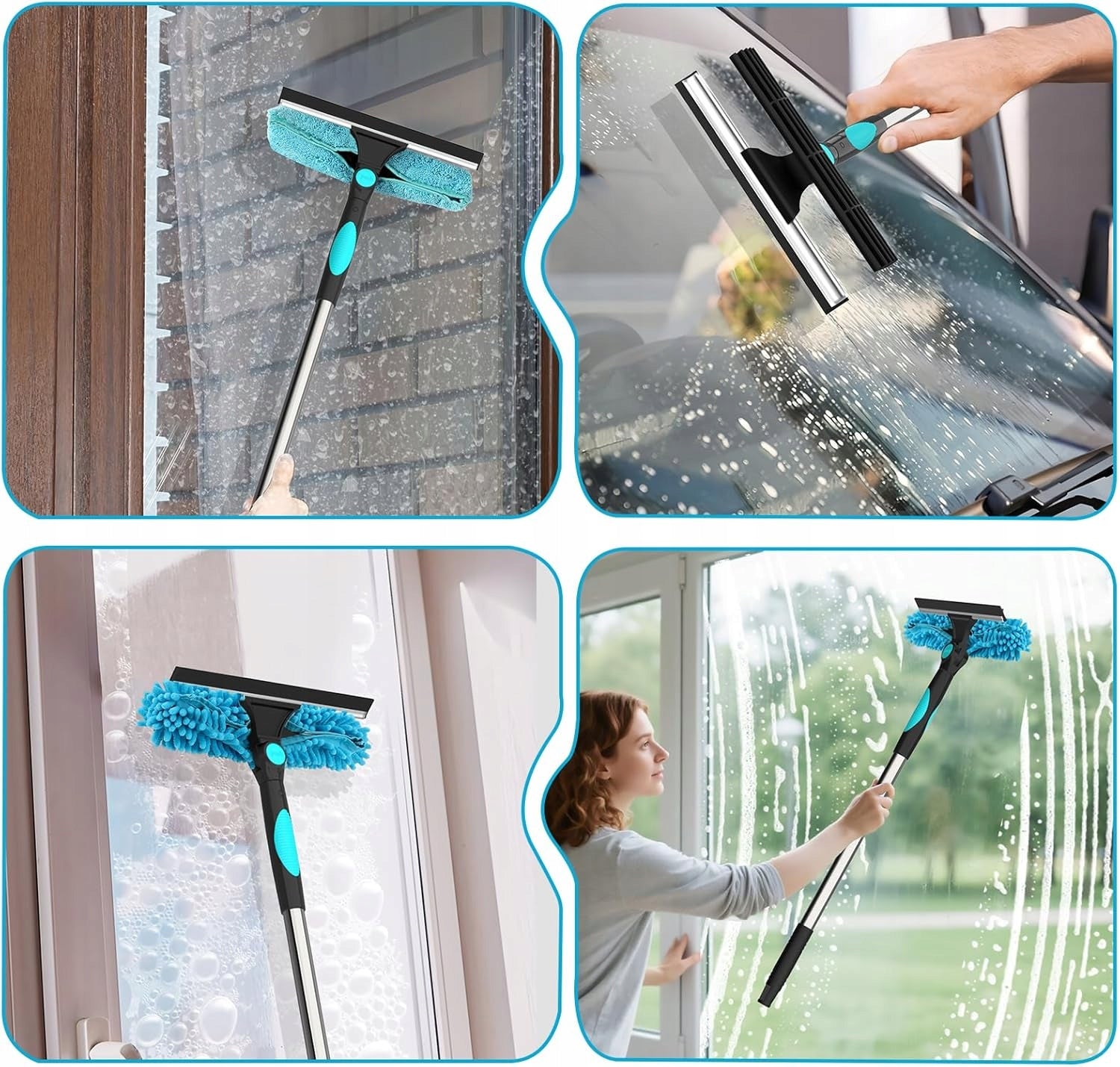 WASHER SQUEEGEE PROFESSIONAL WINDOWS TELESCOPIC GLASS 3IN1 3.1M Product weight with unit packaging 1.26 kg