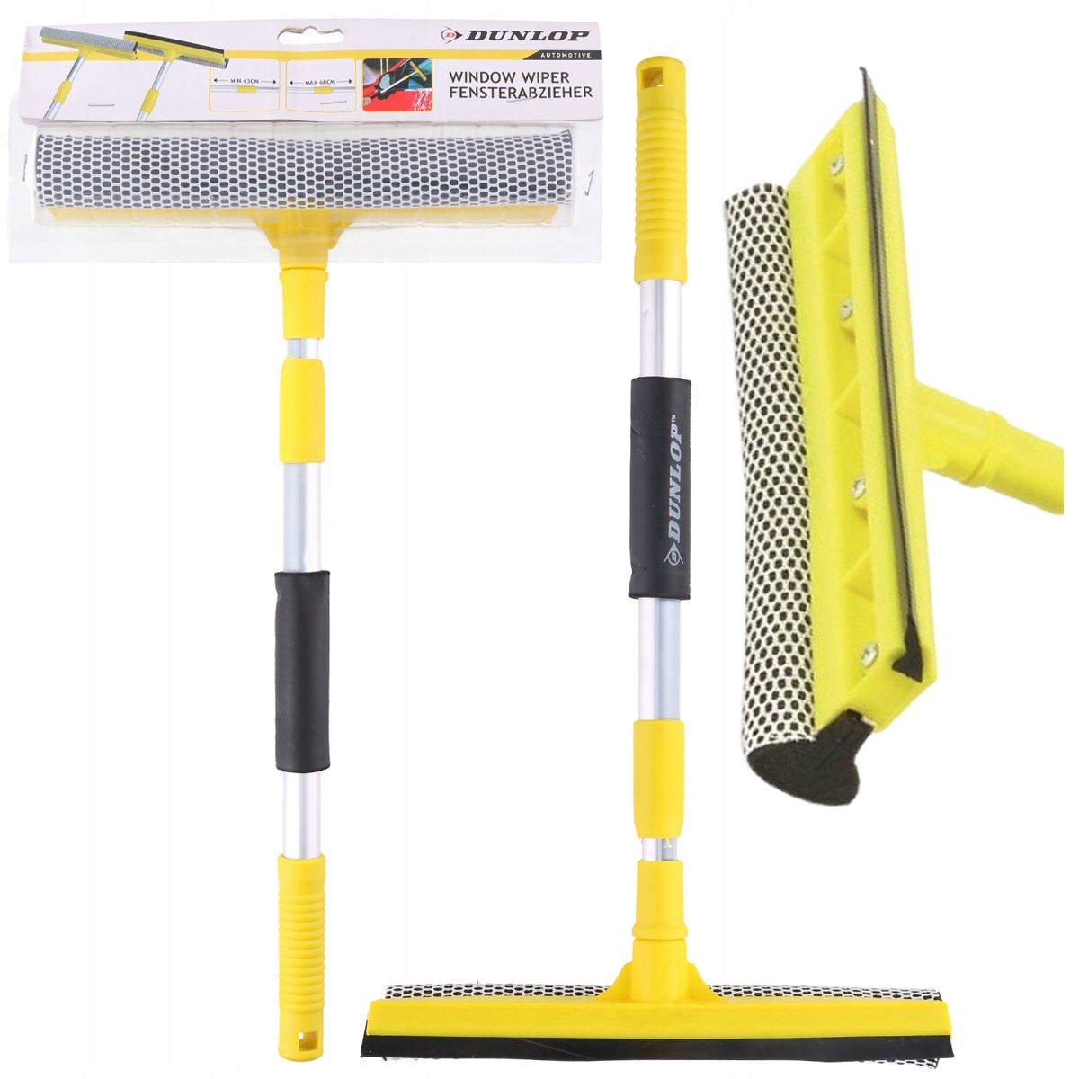 WASHER WINDOW SQUEEGEE telescopic 2in1
