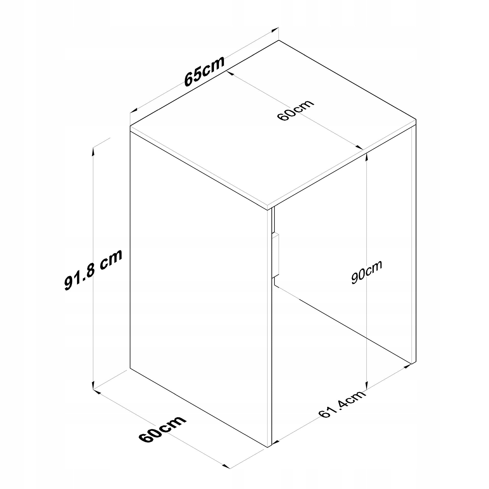 WASHING MACHINE 65x90cm BATHROOM KD103 2341 WALNUT-WHITE Asir Packaging status original