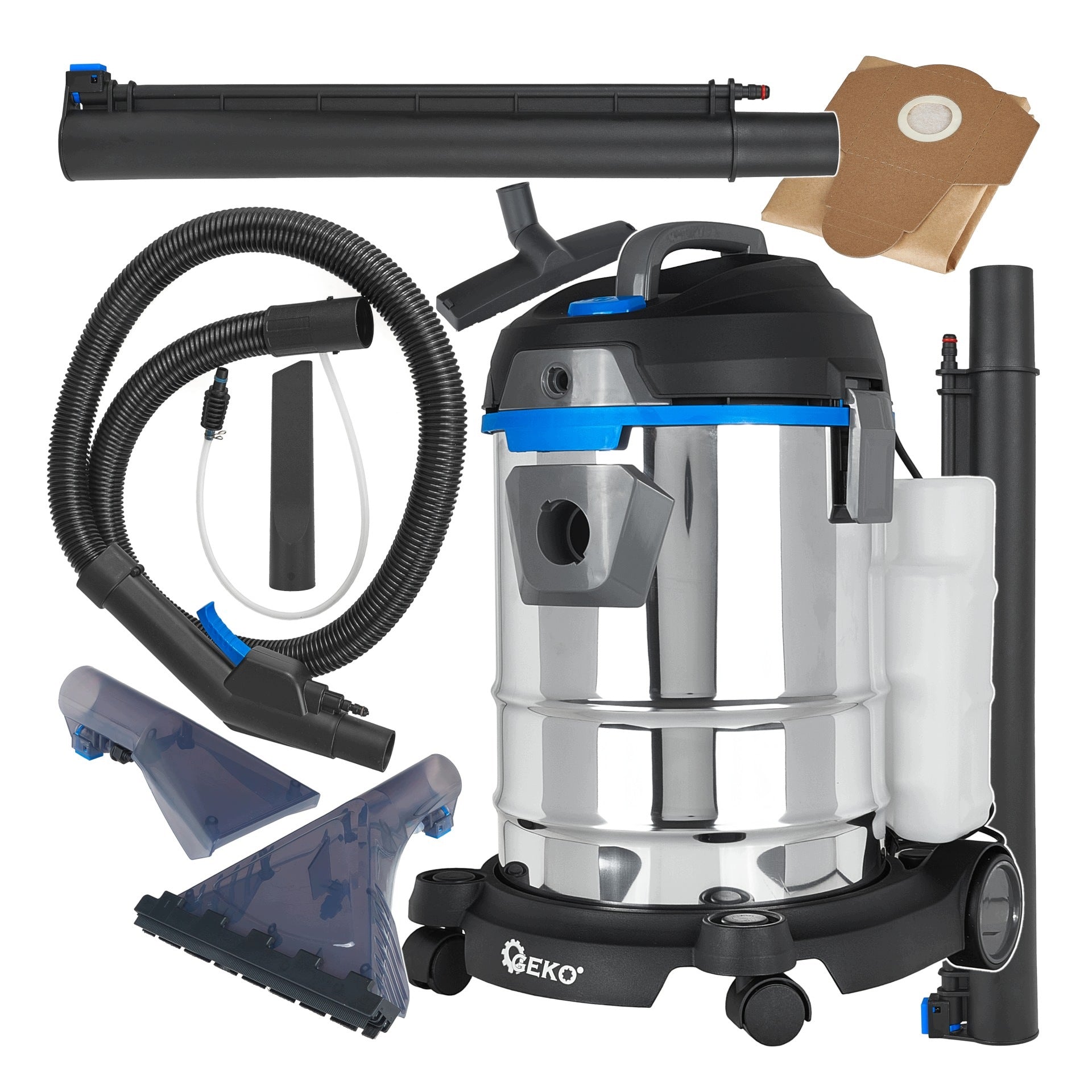 WASHING VACUUM CLEANER 20L FOR CARPET UPHOLSTERY WET DRY 1400W RICH SET