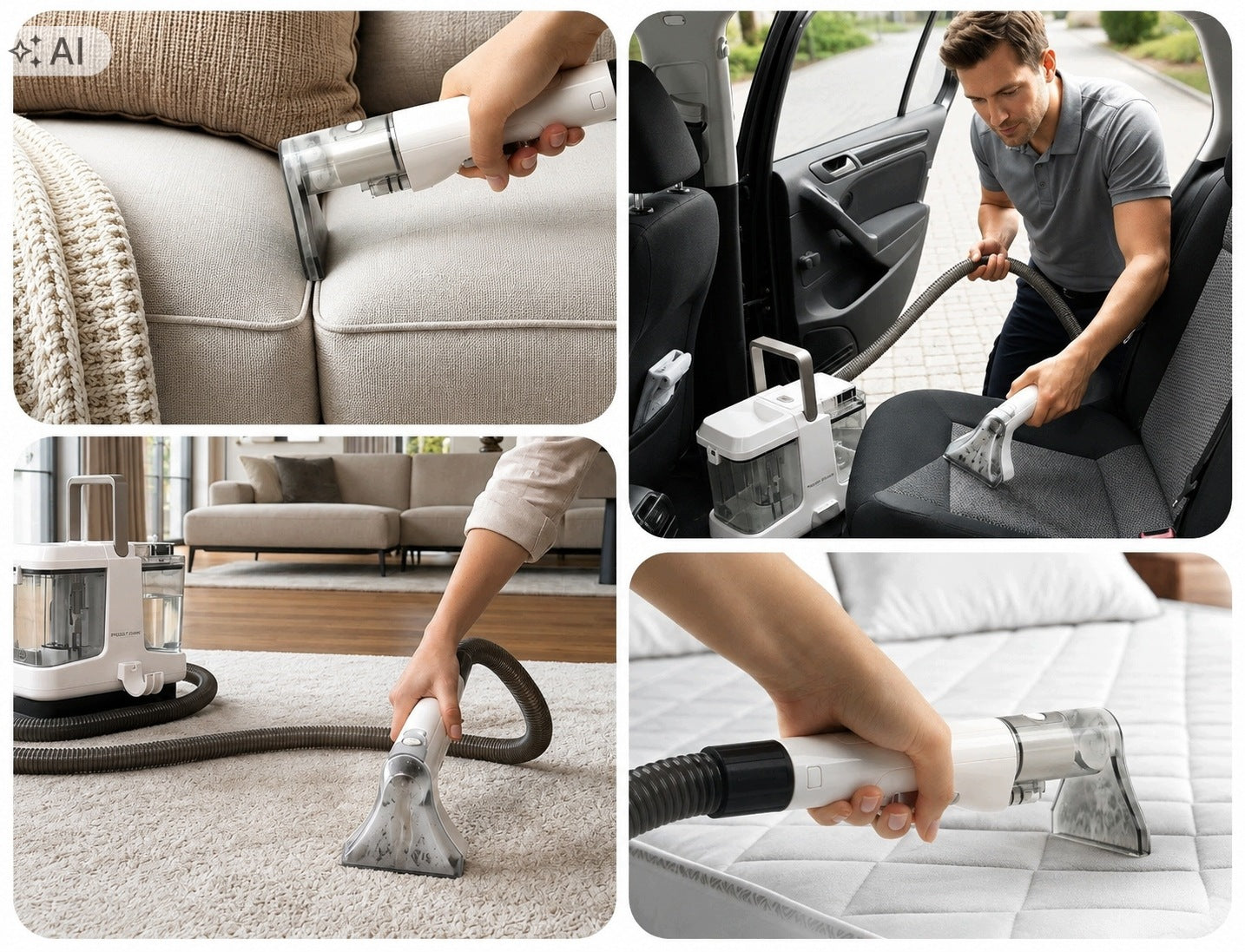 WASHING VACUUM CLEANER FOR CARPETS UPHOLSTERY Cars PROFiCARE WET WATER SET Packaging status original