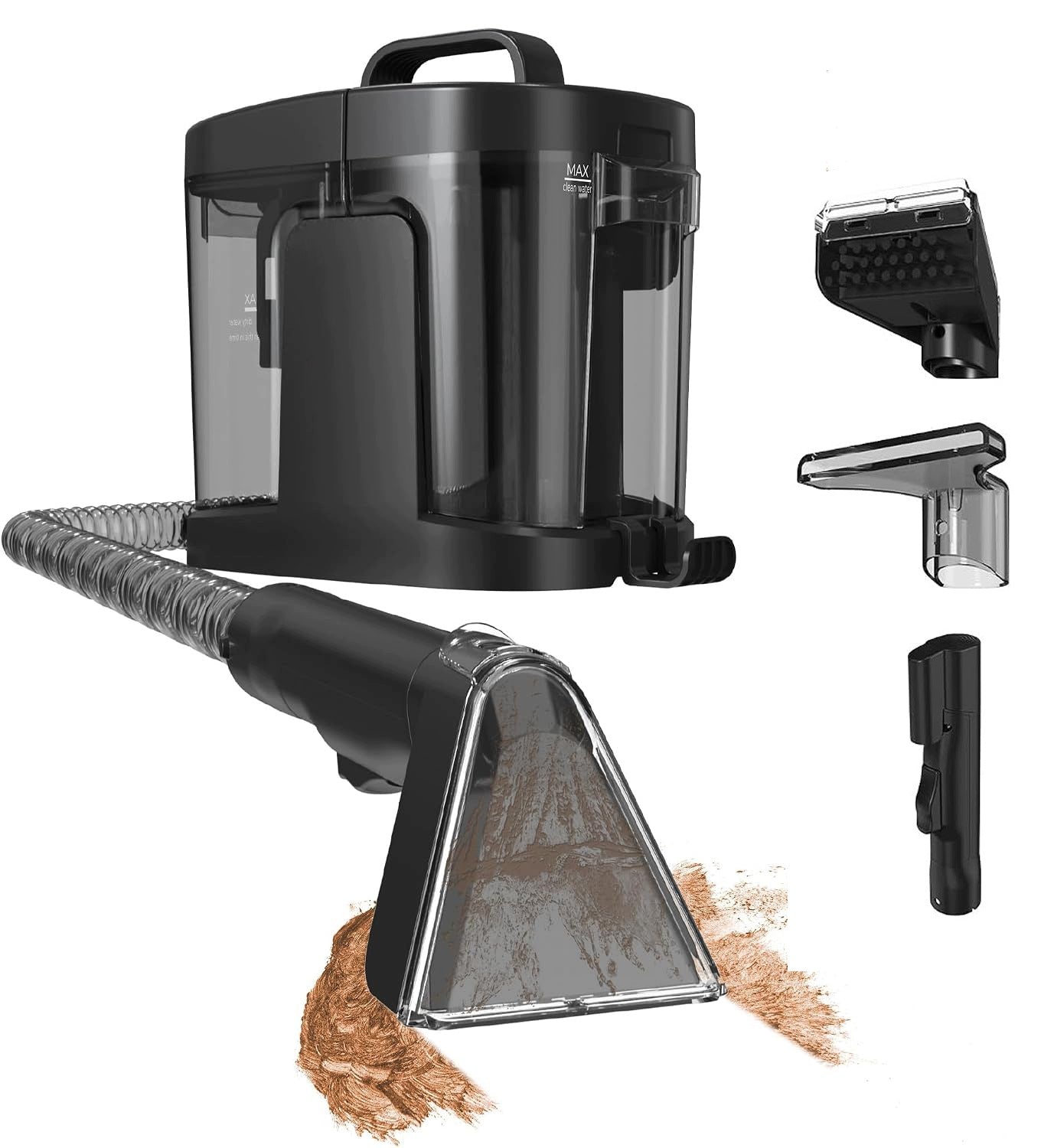 WASHING VACUUM CLEANER FOR CARPETS UPHOLSTERY STRONG WET SET 600W BLACK