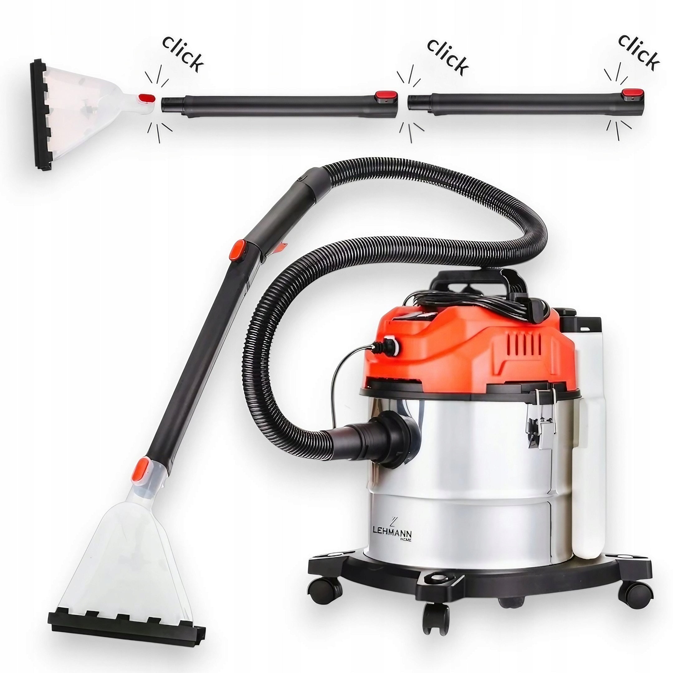 WASHING VACUUM CLEANER LEHMANN WET DRY CARPET UPHOLSTERY STRONG 1600W SET Brand no brand