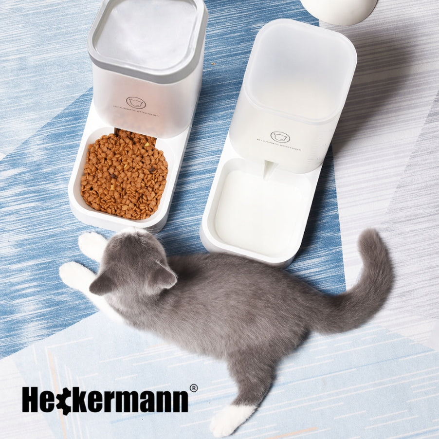 WATER AND FOOD FEEDER AUTOMATIC CAT AND DOG BOWL DRINKER DISPENSER Packaging status original