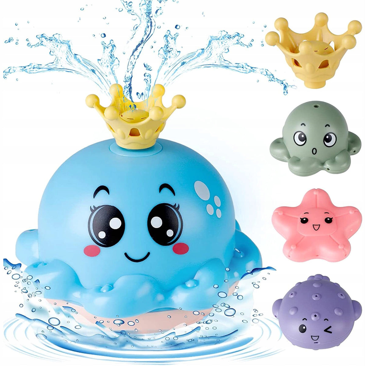 WATER BATH TOY FLOATING SQUIRTING OCTOPUS FOUNTAIN FOR KIDS Manufacturer code FONTANNA DO WANNY NA BATERIE DO KĄPIELI