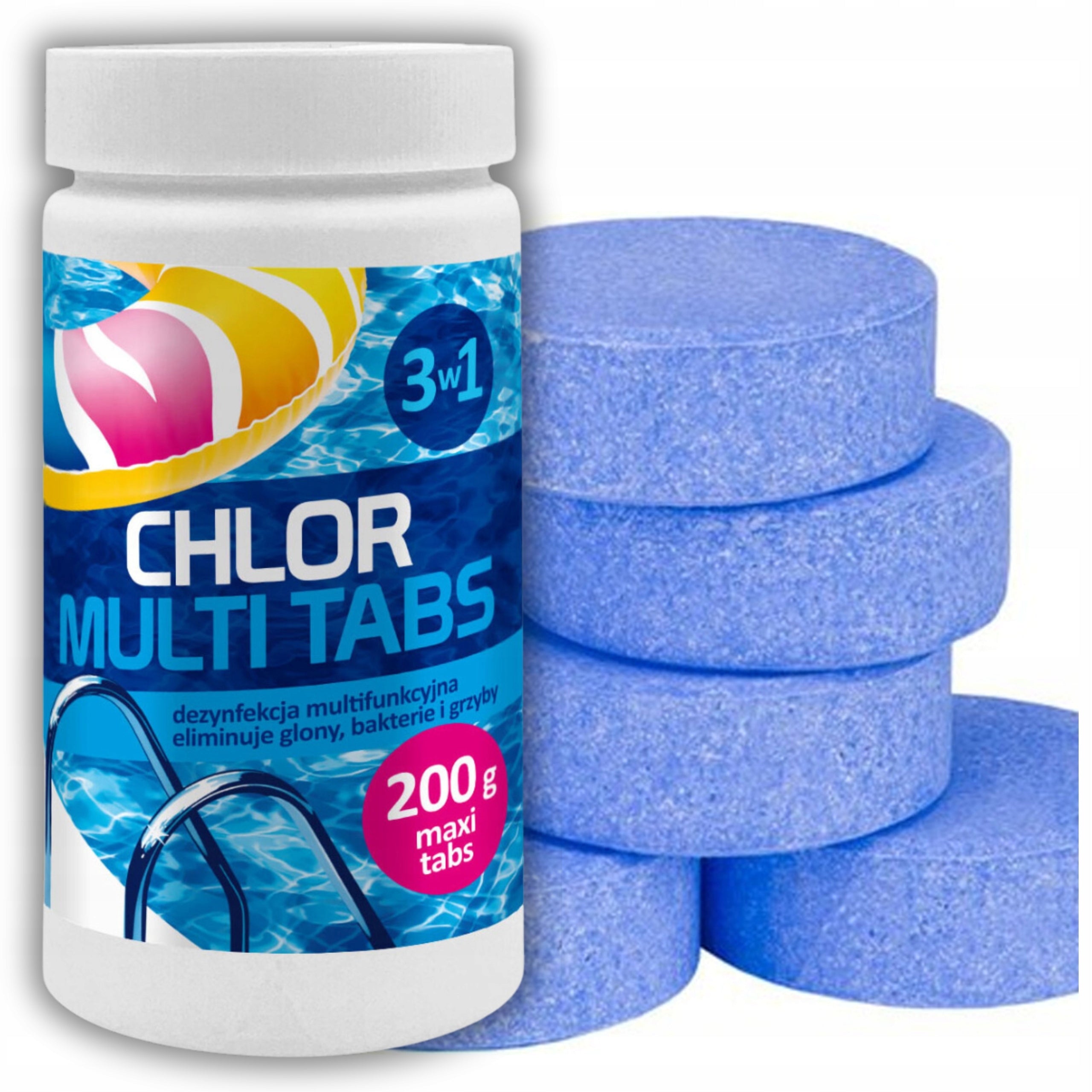 WATER DISINFECTION STARTER KIT 4in1 CHLORINE SHOCK ANTYGLON GAMIX TABLETS Product form set