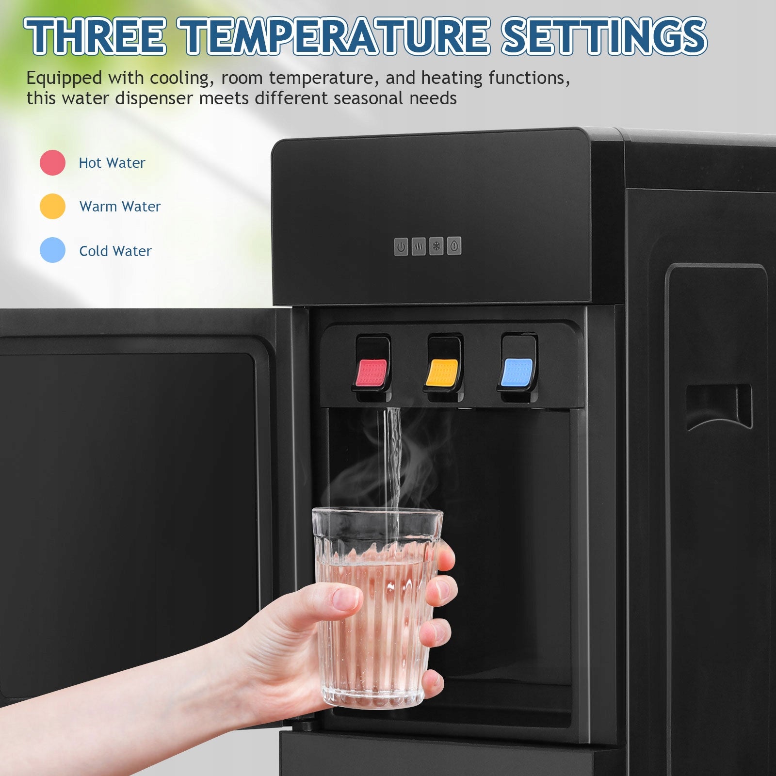 WATER DISPENSER 3 TEMPERATURES WITH COMPRESSOR COOLING Floor-Standing Manufacturer code 4896009072485