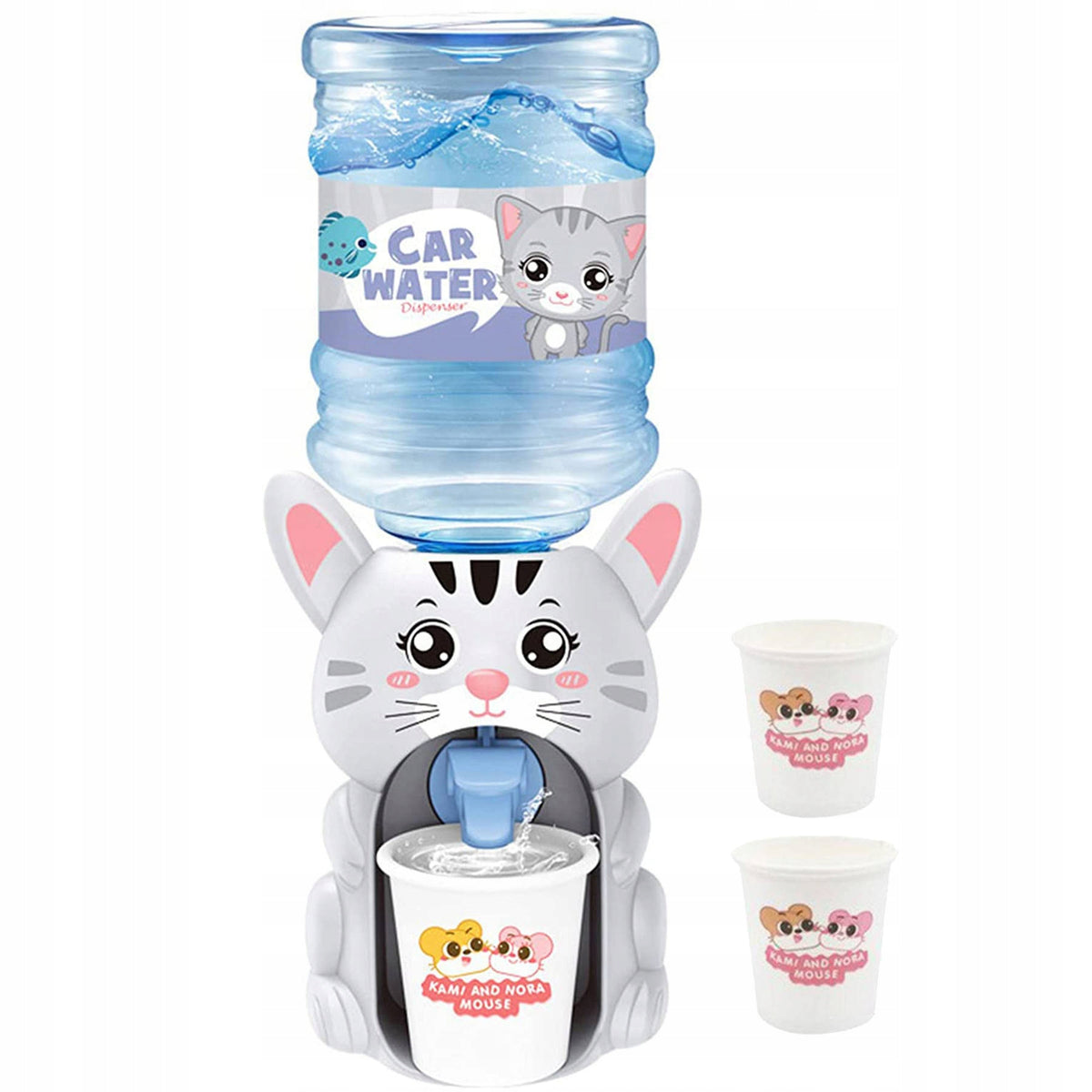 WATER DISPENSER FOR CHILDREN KITTEN DRINK 2 CUPS Brand no brand