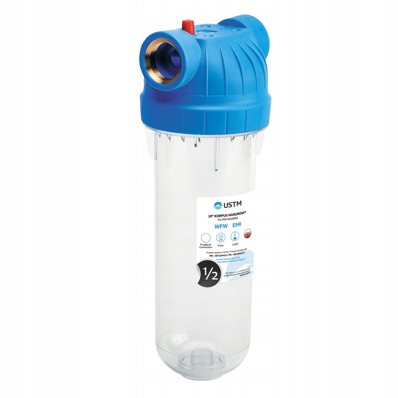WATER FILTER IN-LINE BODY 10' EMI 1/2 USTM
