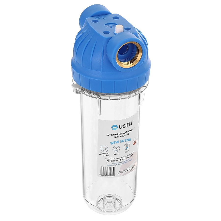 WATER FILTER IN-LINE BODY 3/4 HOUSING FILTER HOUSING 10' USTM Packaging status original