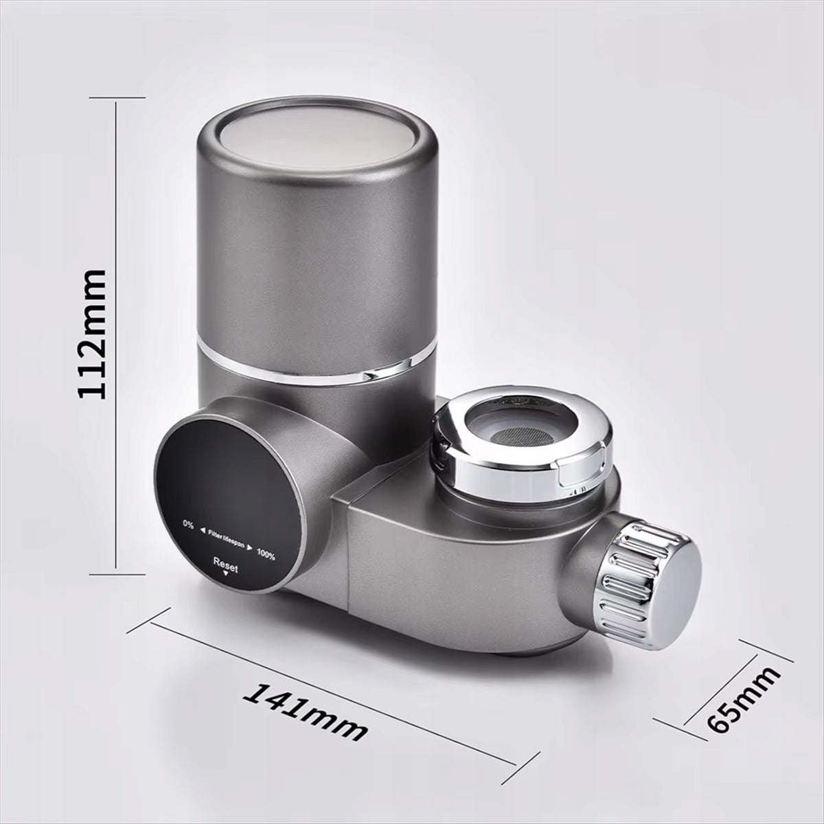 WATER FILTRATION SYSTEM ELECTRONIC WATER PURIFIER IN TAP WATER FILTER Dominant color gray