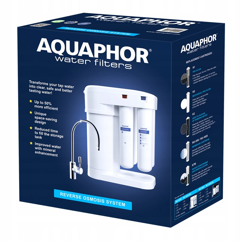 WATER FILTRATION SYSTEM PZH CERTIFICATE AND KITCHEN FAUCET WITH PULL-OUT ARI SPOUT Product weight with unit packaging 10 kg