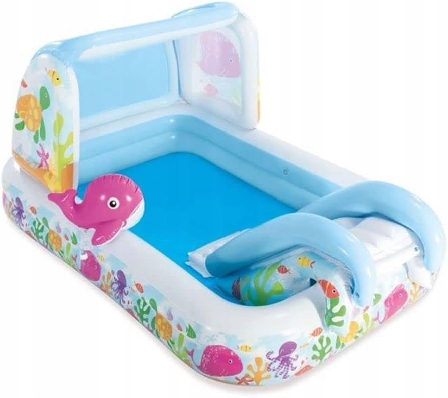 WATER PLAYGROUND FOR CHILDREN AQUARIUM INTEX SHOWER TRAY WITH VISOR 229x147x107 Manufacturer code WODNY PLAC ZABAW DLA DZIECI AKWARIUM INTEX