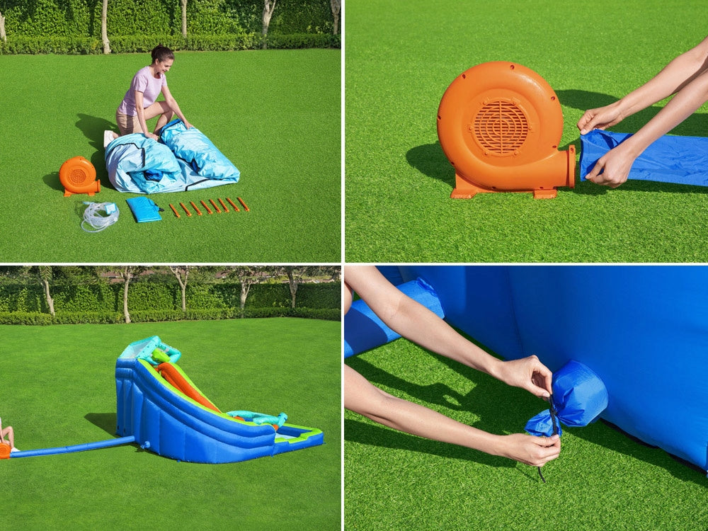 WATER PLAYGROUND FOR CHILDREN INFLATABLE LARGE SWIMMING POOL SLIDE WALL BESTWAY Height 270 cm