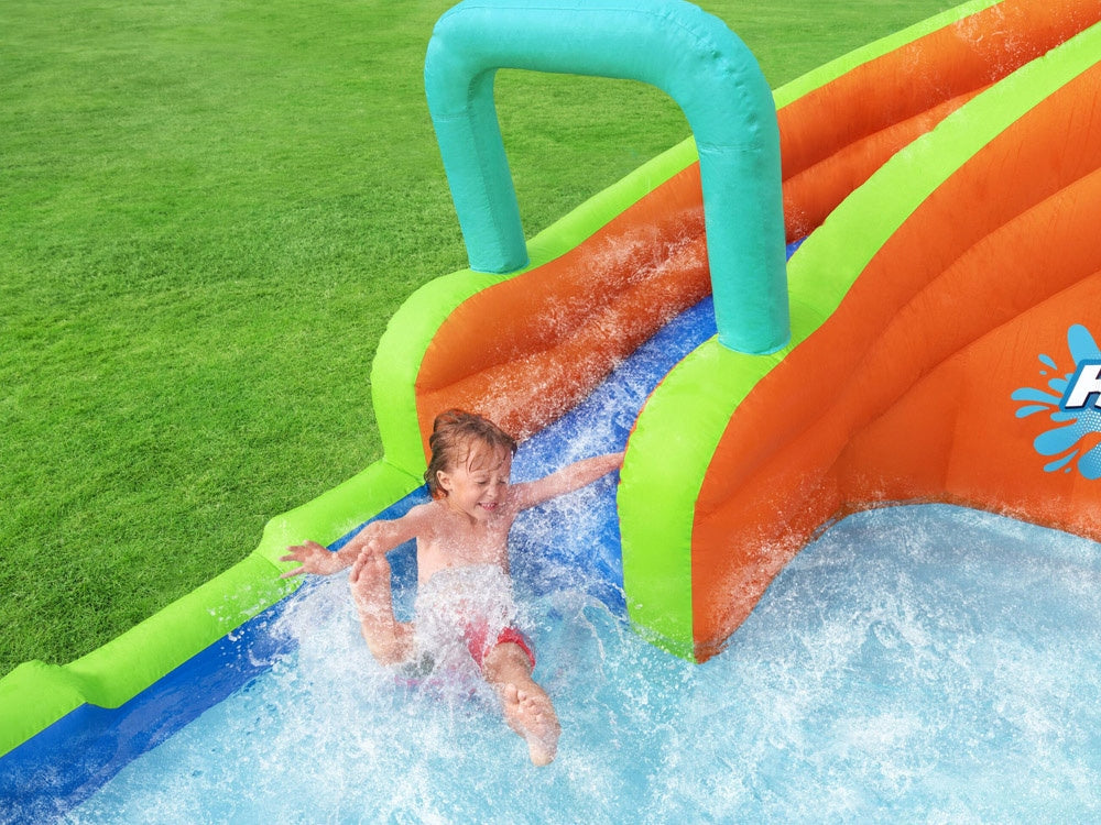 WATER PLAYGROUND FOR CHILDREN INFLATABLE LARGE SWIMMING POOL SLIDE WALL BESTWAY Length 366 cm