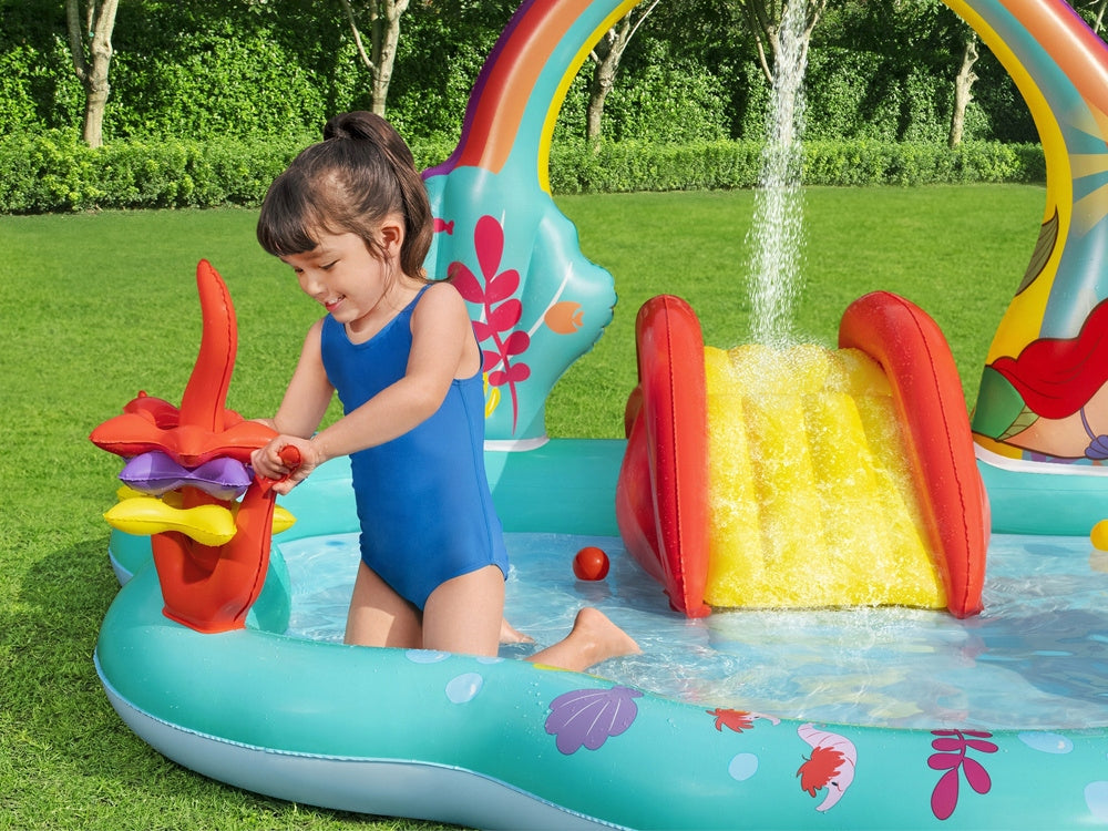 WATER PLAYGROUND FOR CHILDREN INFLATABLE POOL PRINCESS DISNEY + SLIDE Packaging status original