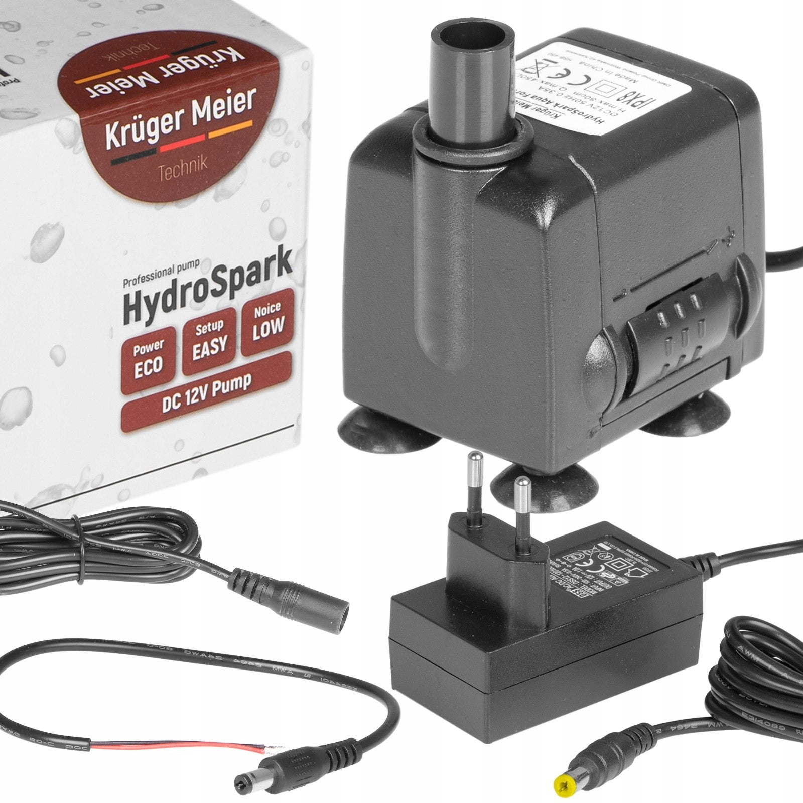 WATER PUMP 12V 230V 450L H QUIET POWERFUL ENERGY SAVING FOR MOTORHOME GARDEN