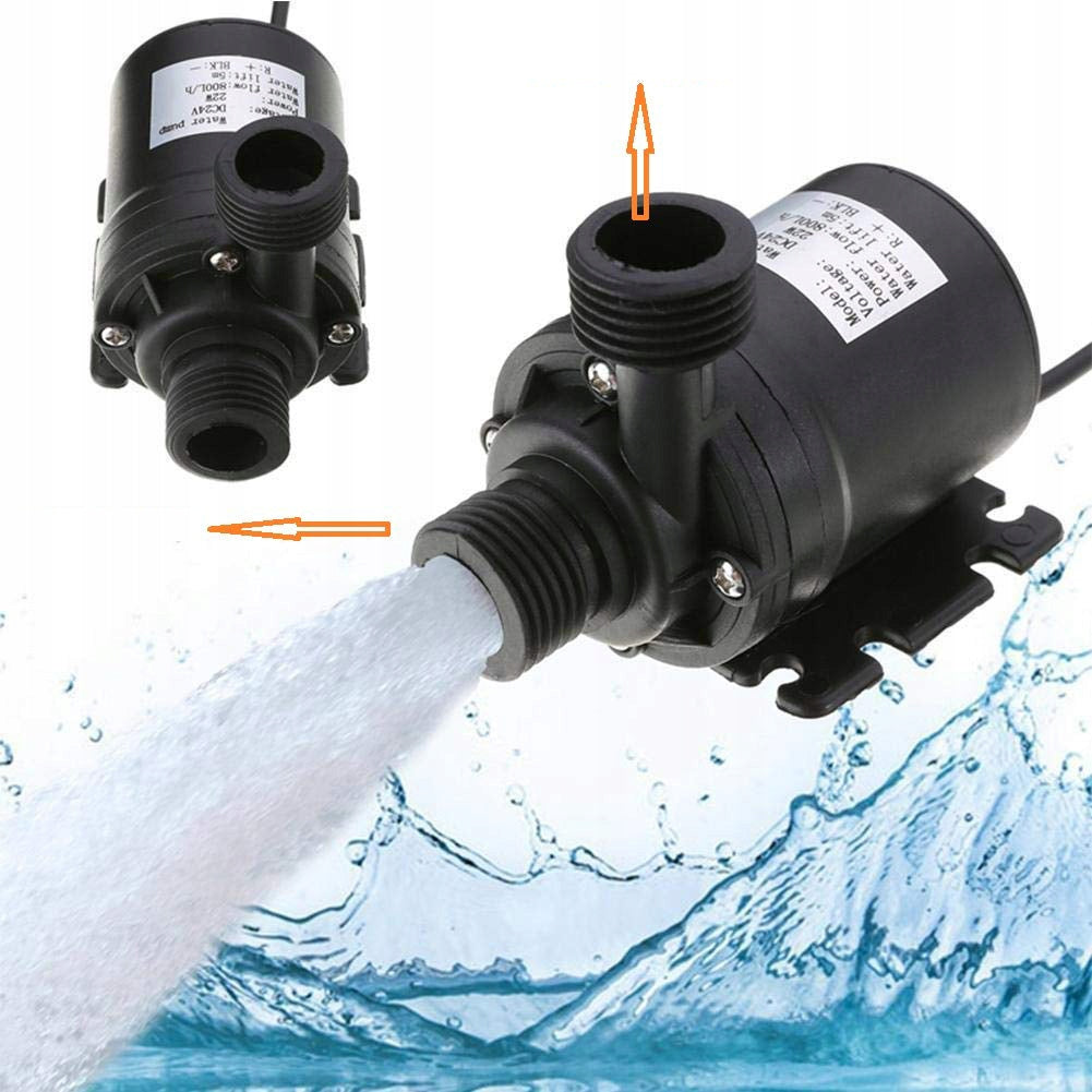 WATER PUMP ELECTRIC CIRCULATING LIQUID WATERPROOF DC 24V 22W 800L/h