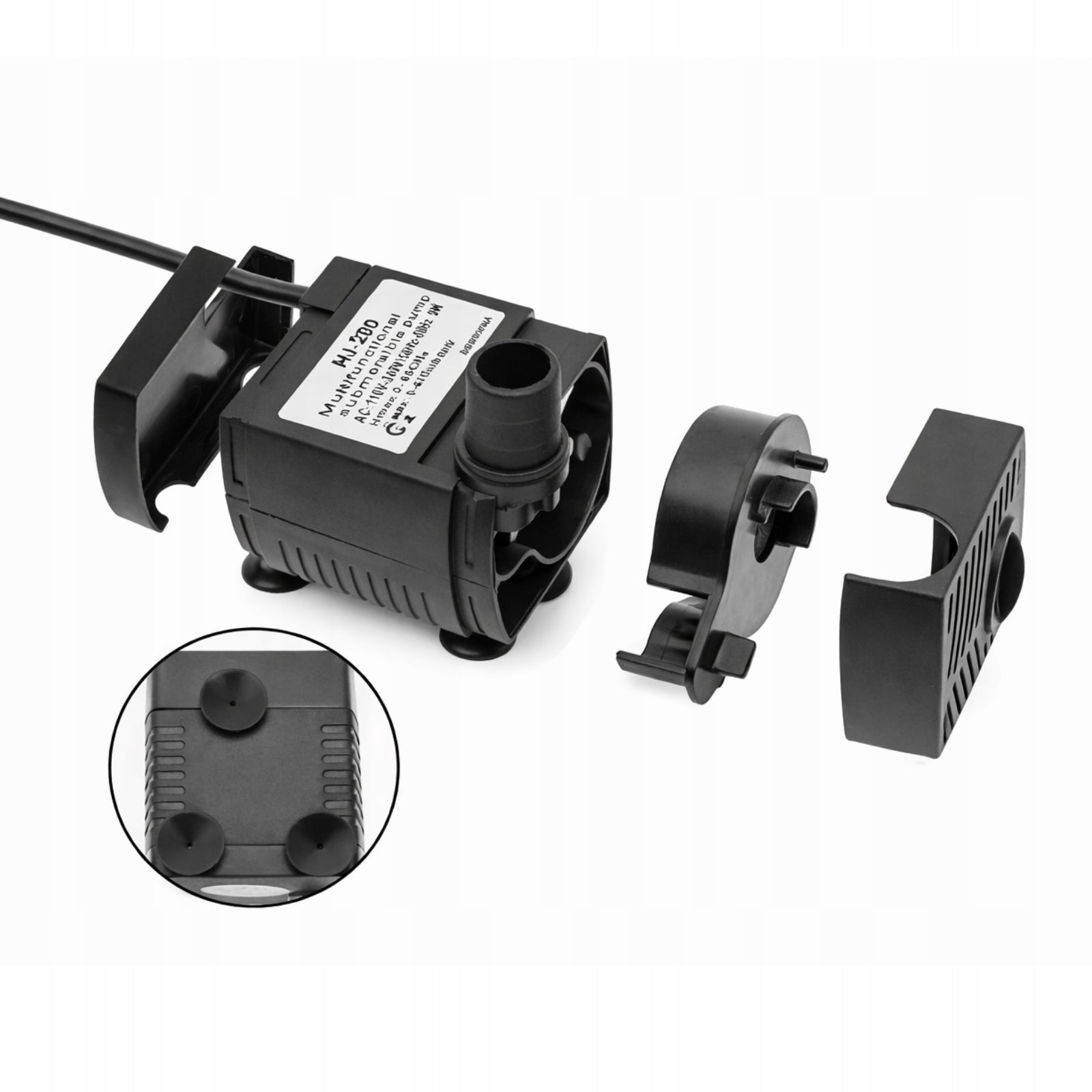 WATER PUMP FOR POND WATER AQUARIUM DEKO 600L/H FOUNTAIN 10W H=1,6m Manufacturer code Pompa do oczka wodnego 10W 600L/h DEKO