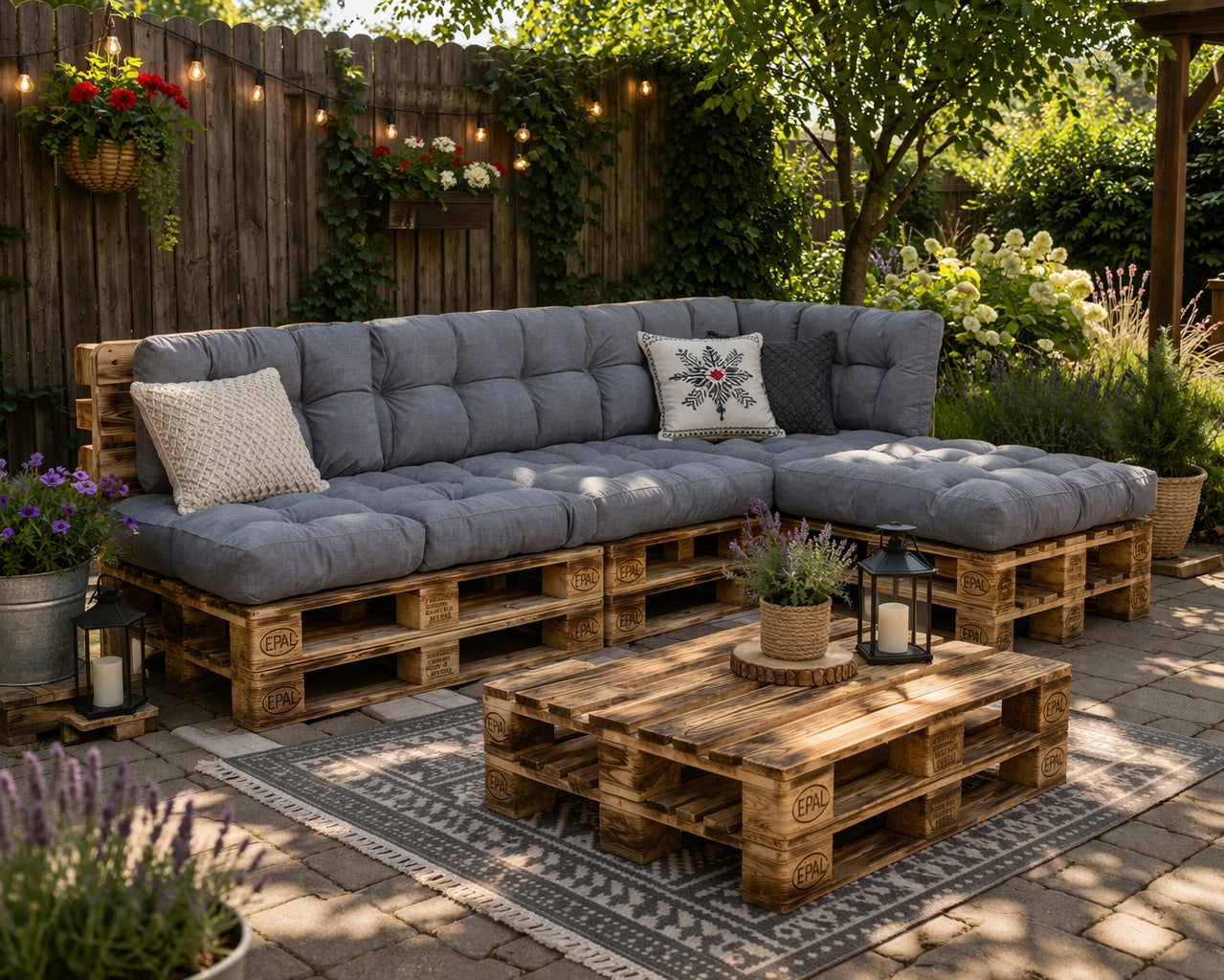 WATER RESISTANT GARDEN PILLOW 140x60x50 FOR SWING, BENCH, PALLETS, FURNITURE Manufacturer code PODUSZKA OGRODOWA 140X60X50 GRAFIT